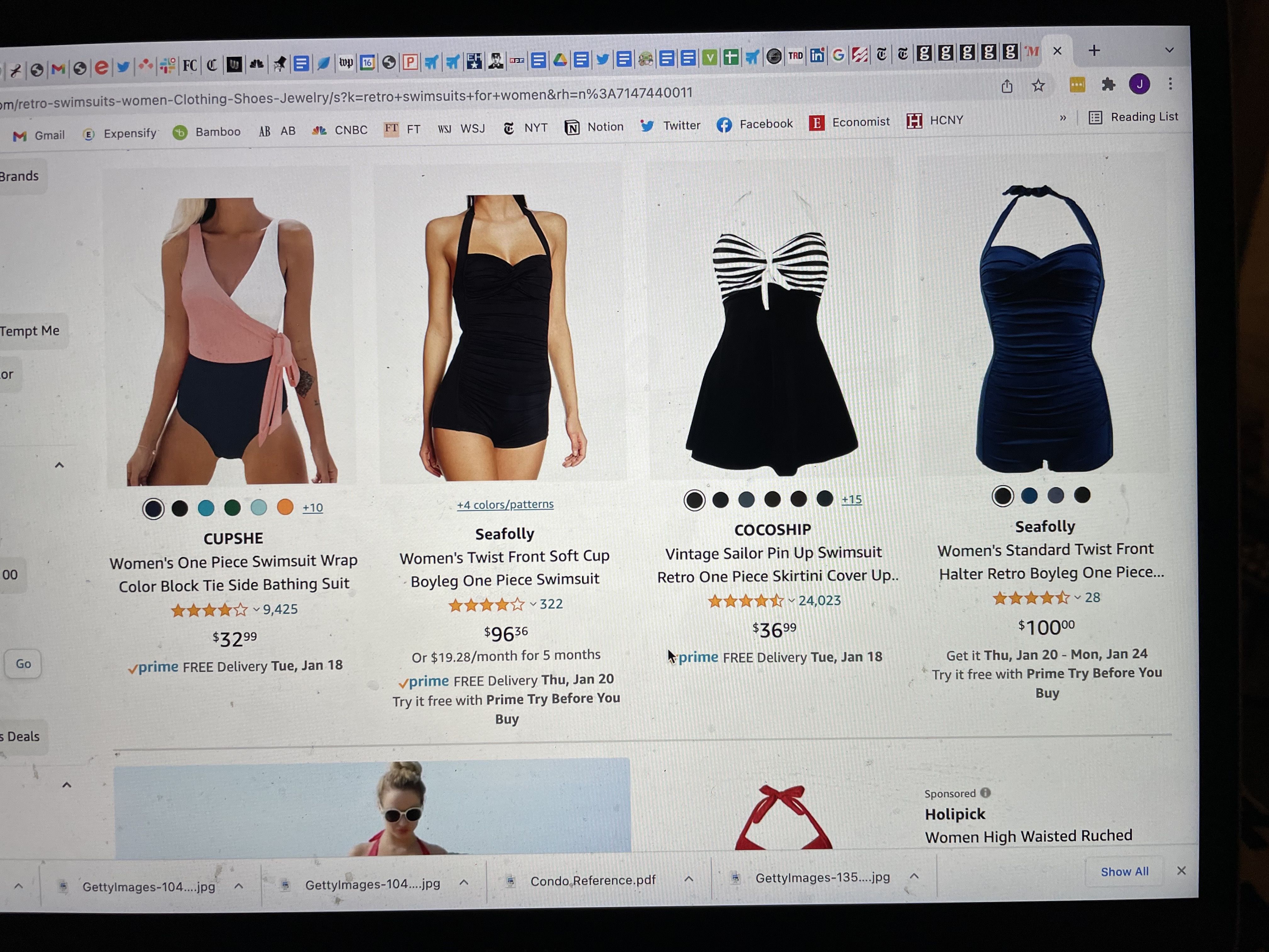 Swimsuits for sale on Amazon