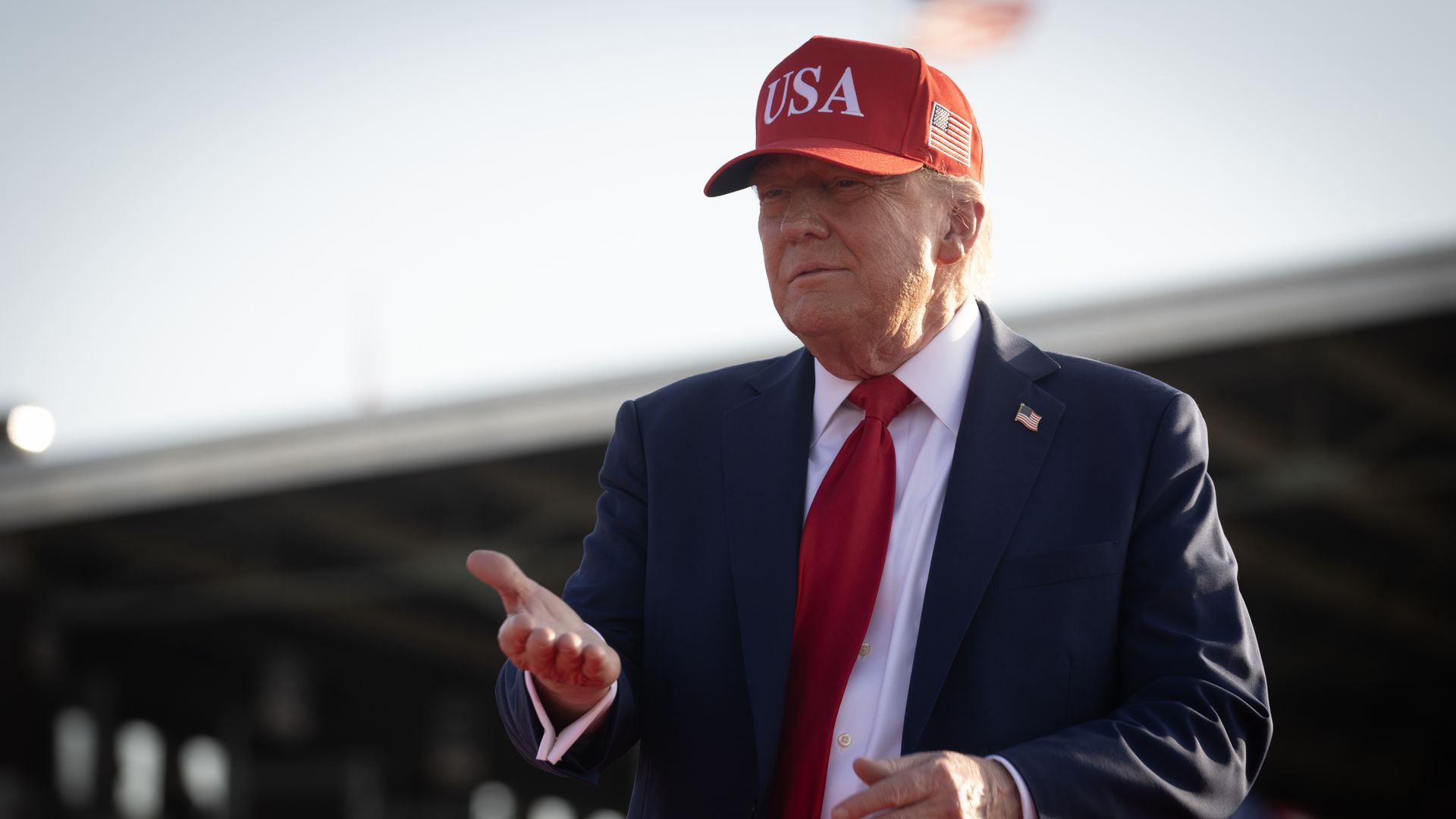 Trump arriving for July 3 event in Des Moines