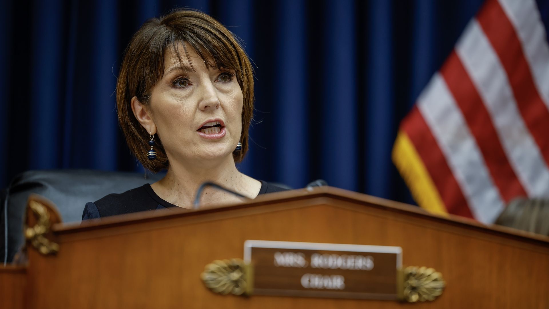 Energy and Commerce Committee chair Cathy McMorris Rodgers at a hearing