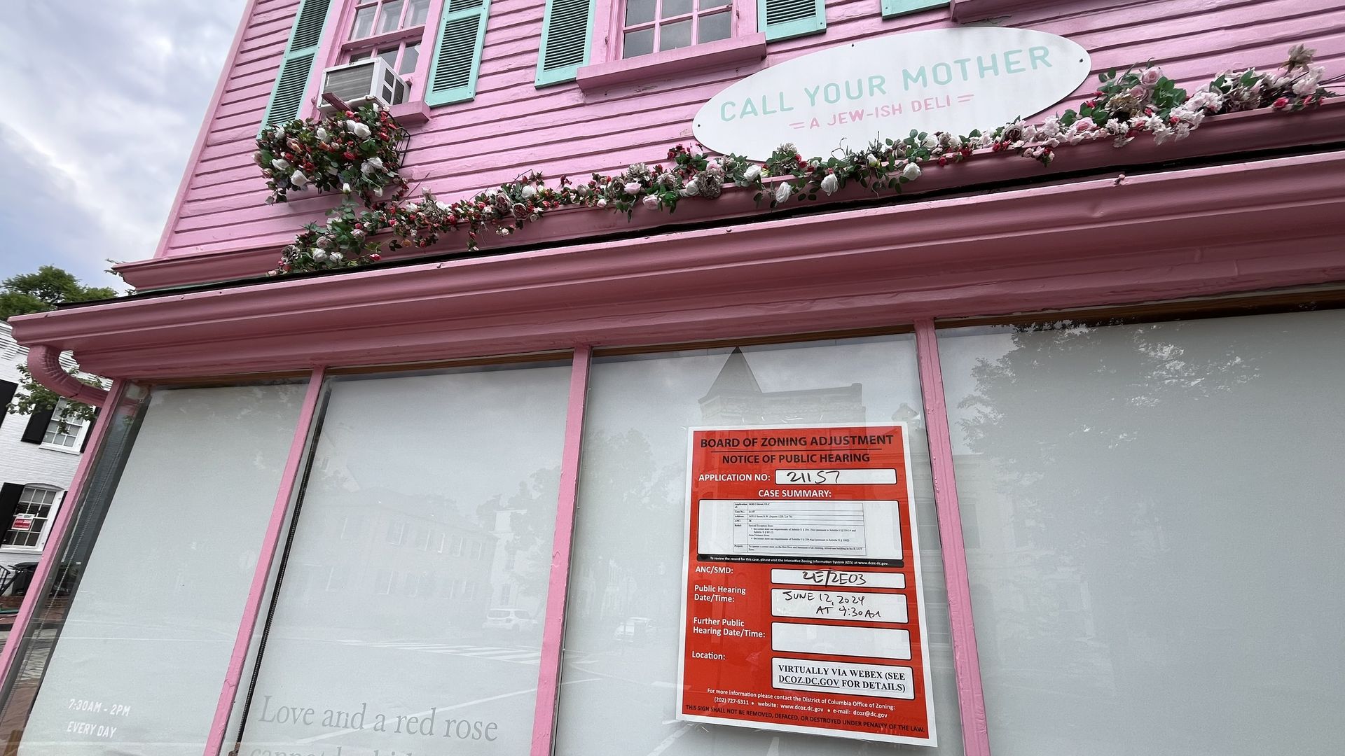An exterior image of the Call Your Mother store in Georgetown
