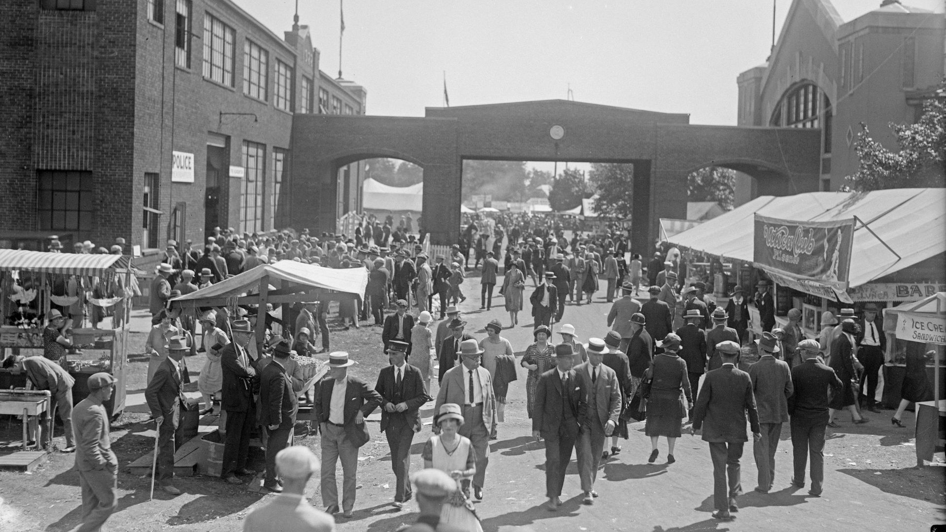 Crowds at the 1926 Indiana State Fair