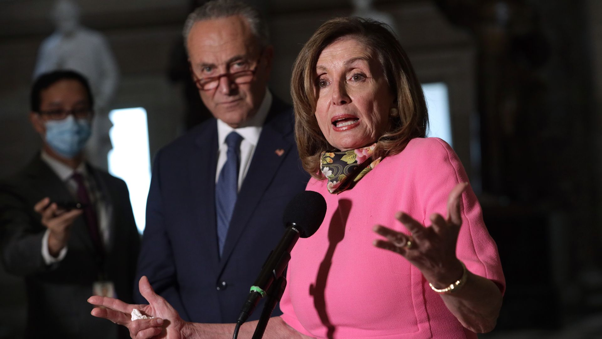 nancy pelosi and chuck schumer in the capitol