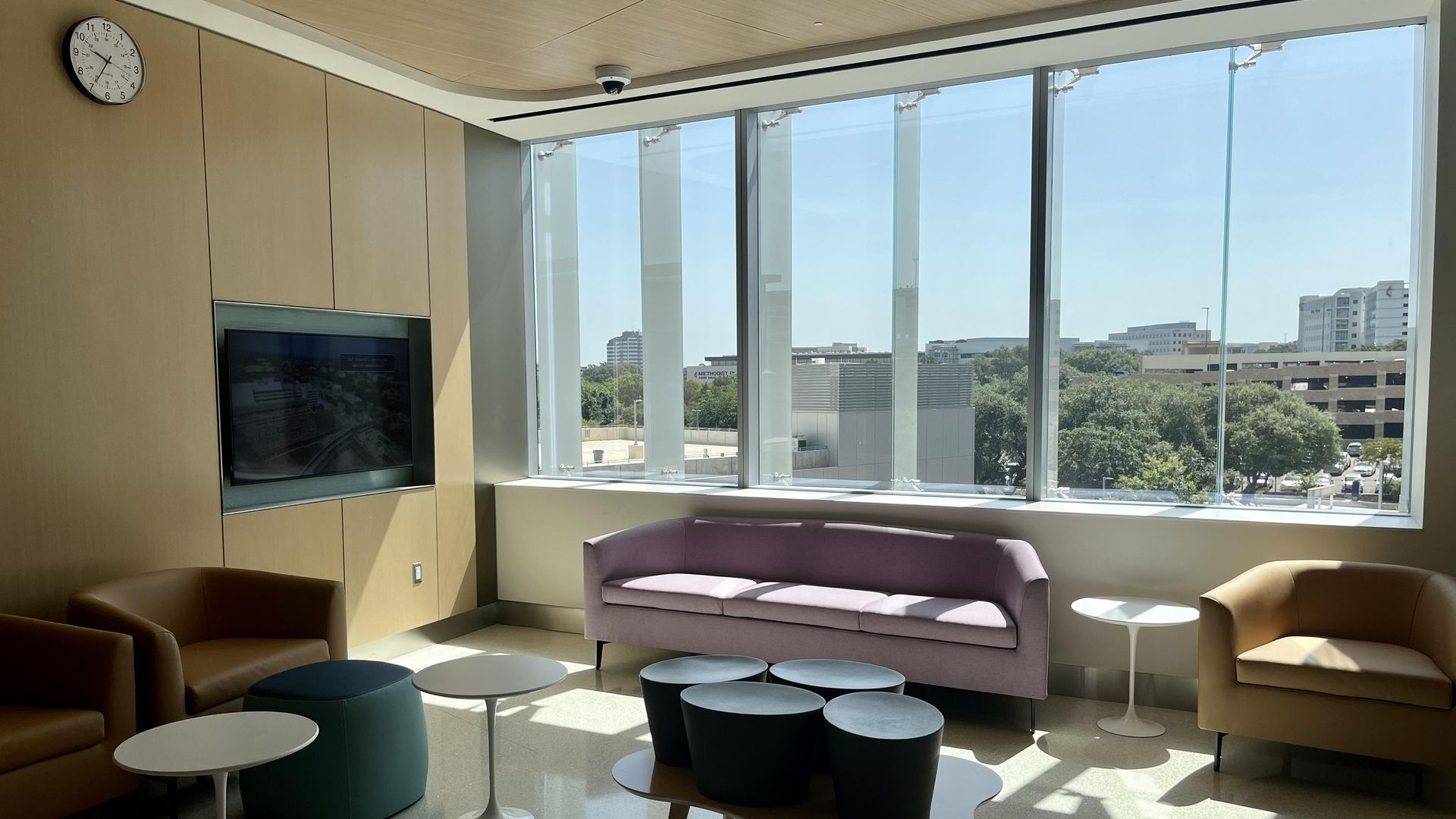 The new Women's and Children's Hospital has plenty of windows that let in natural light and offer Medical Center views.