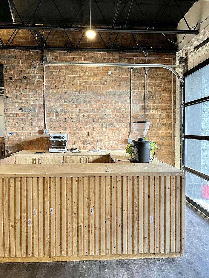 wildroots coffee new shop in south end counter