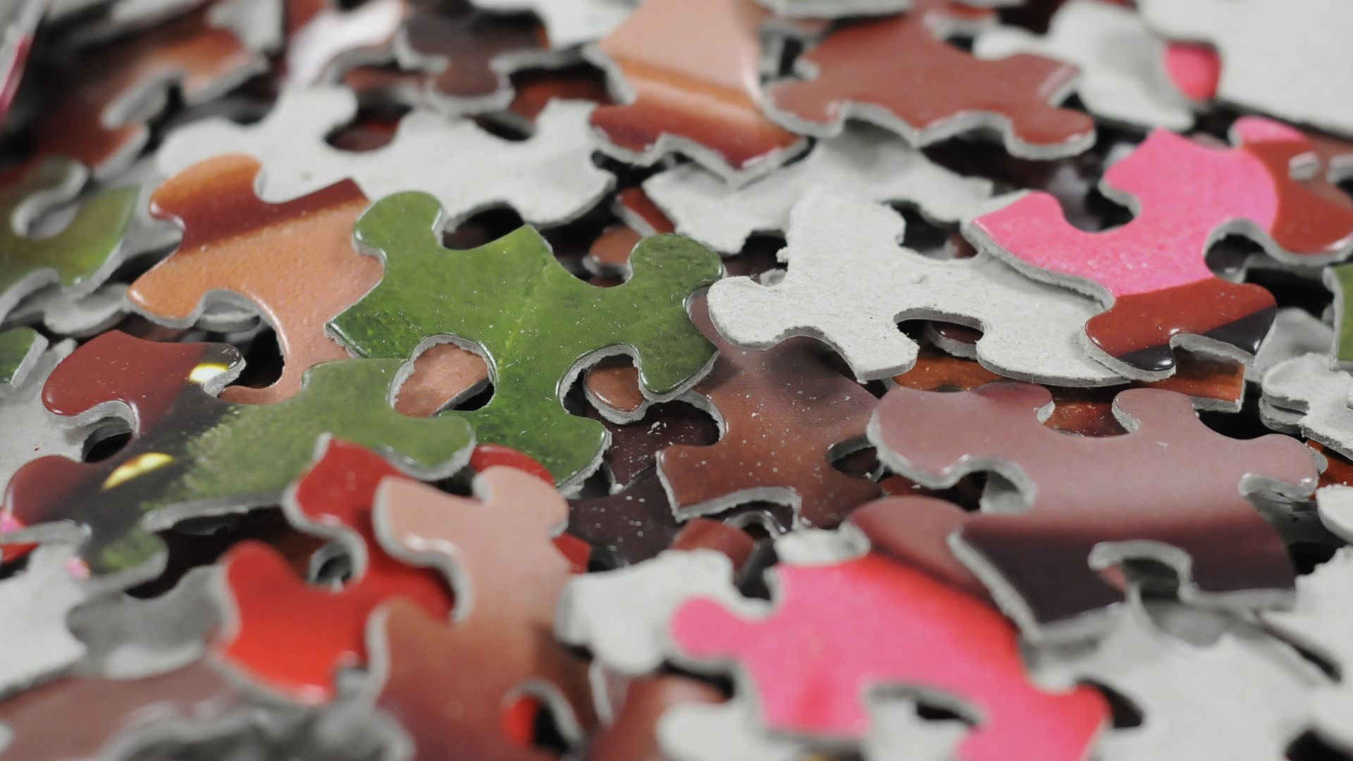 Jigsaw puzzle pieces. 