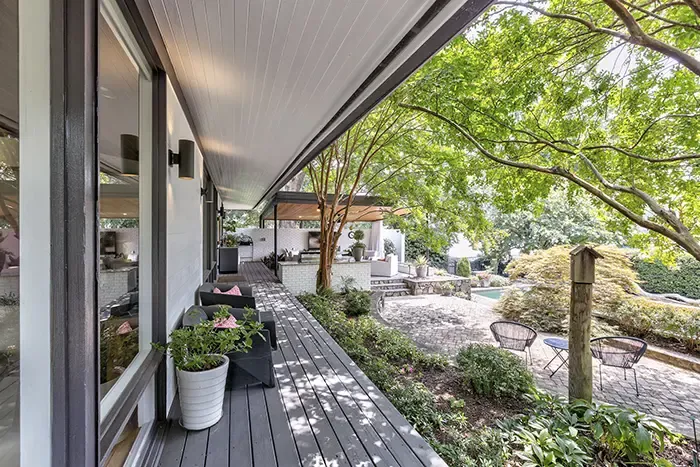 home tour mid century modern on lake wylie wraparound