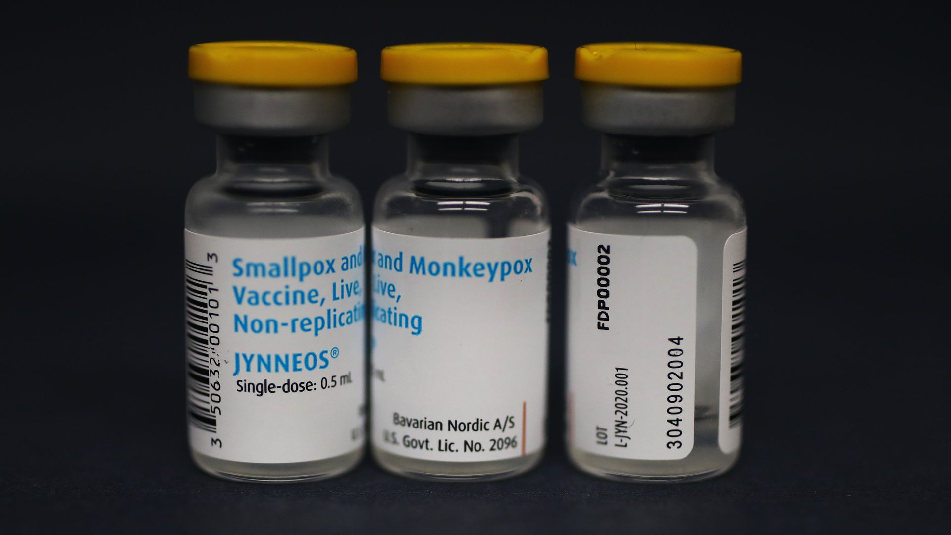Doses of the Smallpox and Monkeypox Vaccine, by the company Jynneos.