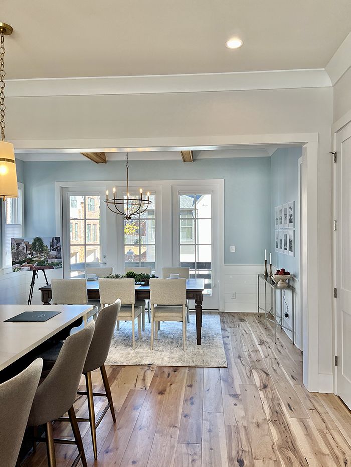 the nolen myers park dining and kitchen area