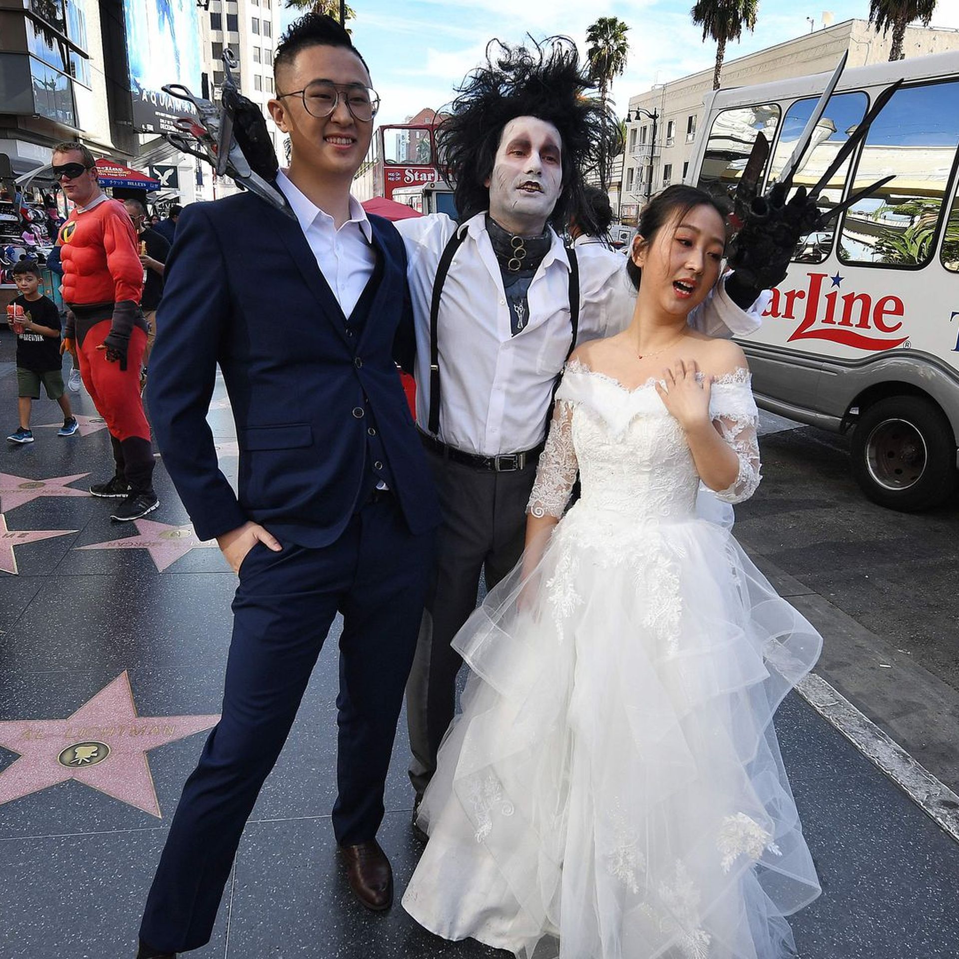 Chinese tourists in LA