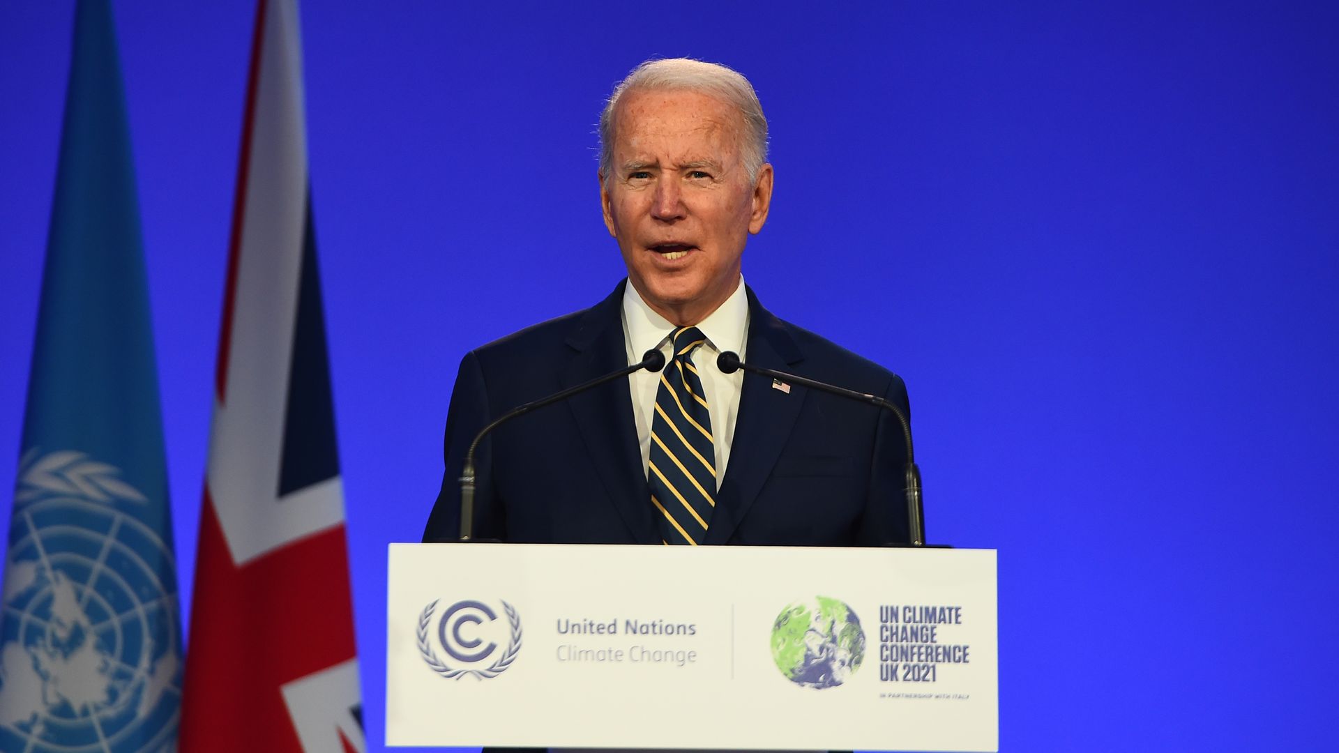 Joe Biden speaks at COP26