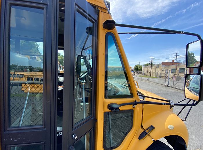 nc school bus closeup