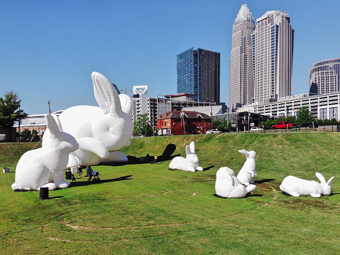 giant bunnies uptown