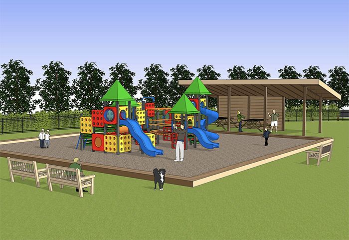 Rendering of the Heal Charlotte campus (LS3P)