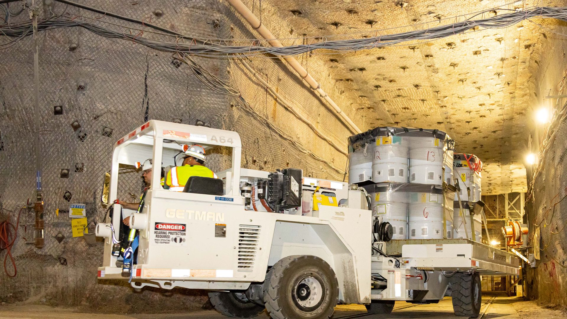 Truck carrying nuclear waste