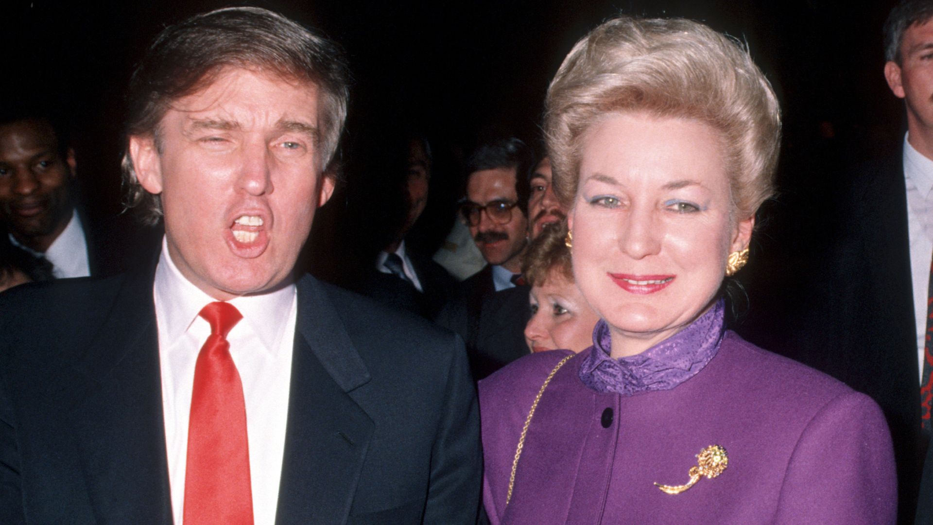 Donald Trump, Maryanne Trump, and Robert Trump during Opening of Donald Trump's Taj Mahal Casino - April 5, 1990 at Taj Mahal Hotel and Casino in Atlantic City, New Jersey
