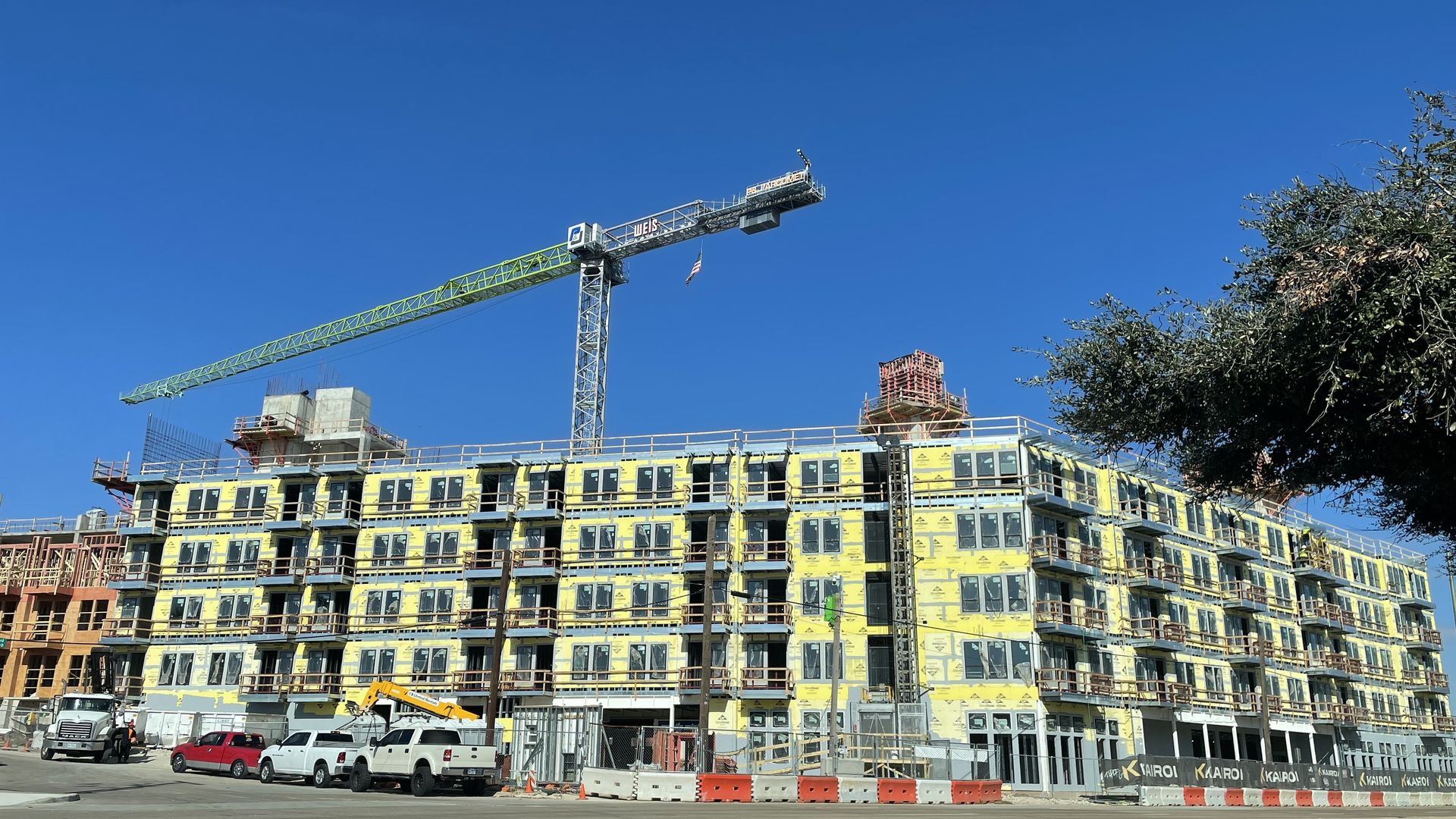 a photo of apartments under construction