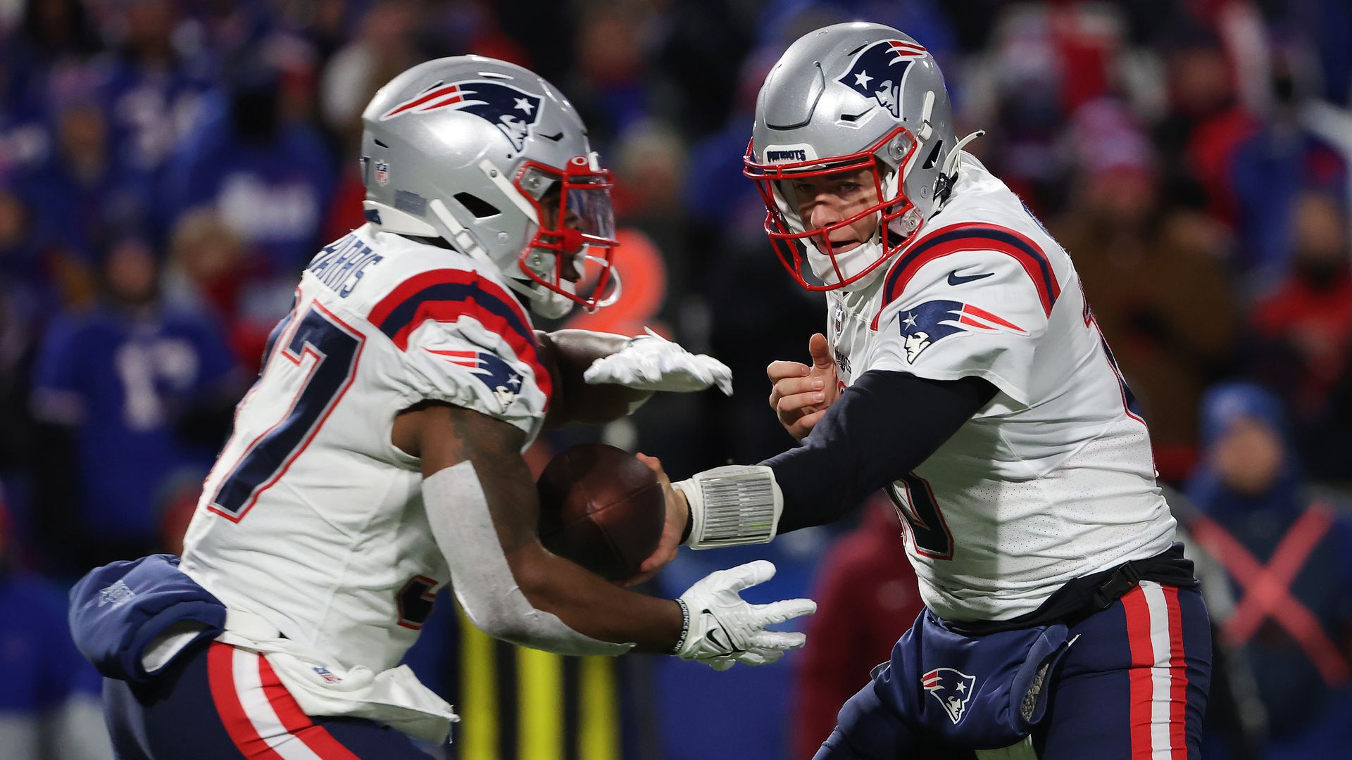 Patriots running the ball