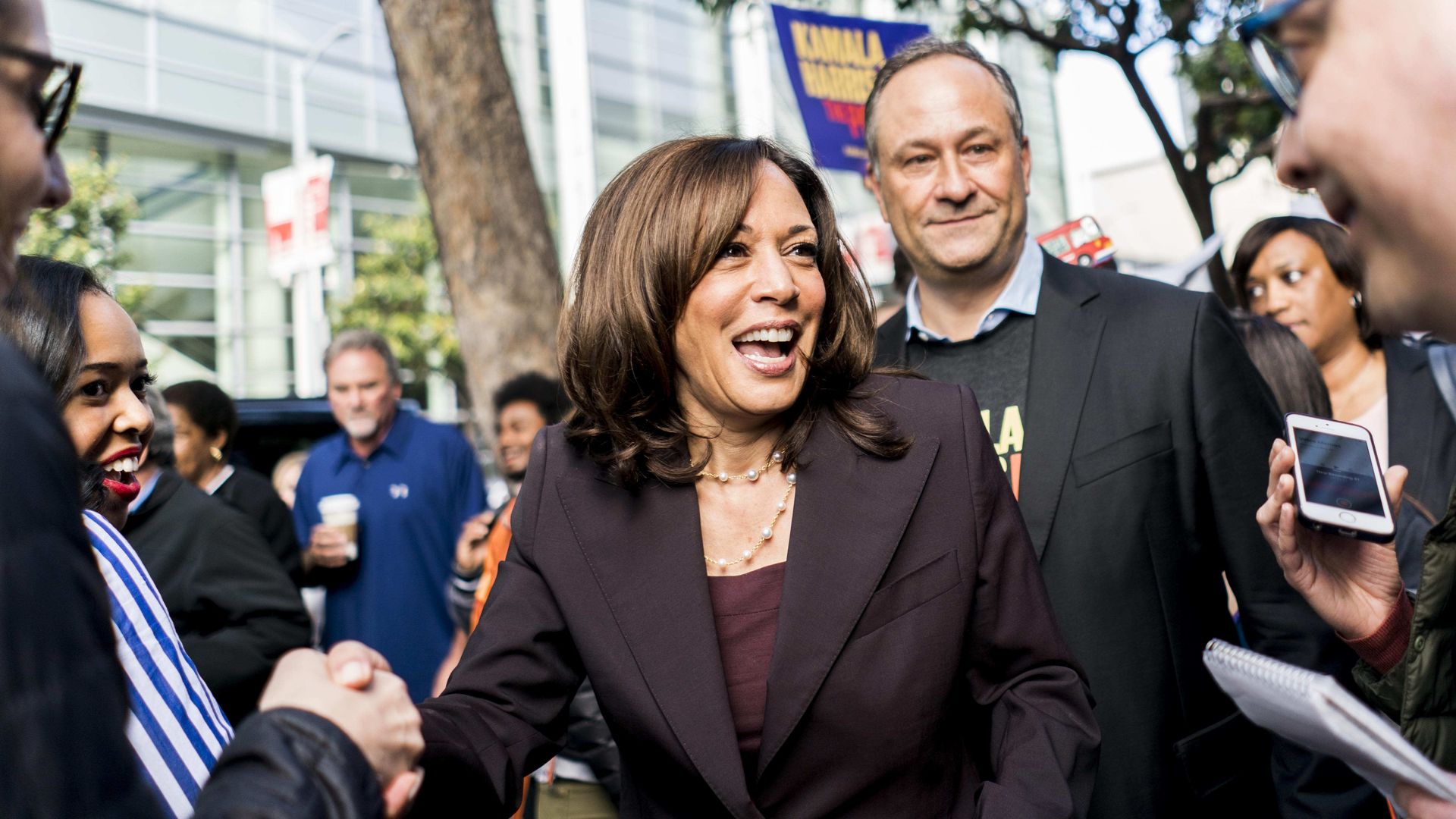 Sen. Kamala Harris campaigning for the 2020 presidency 