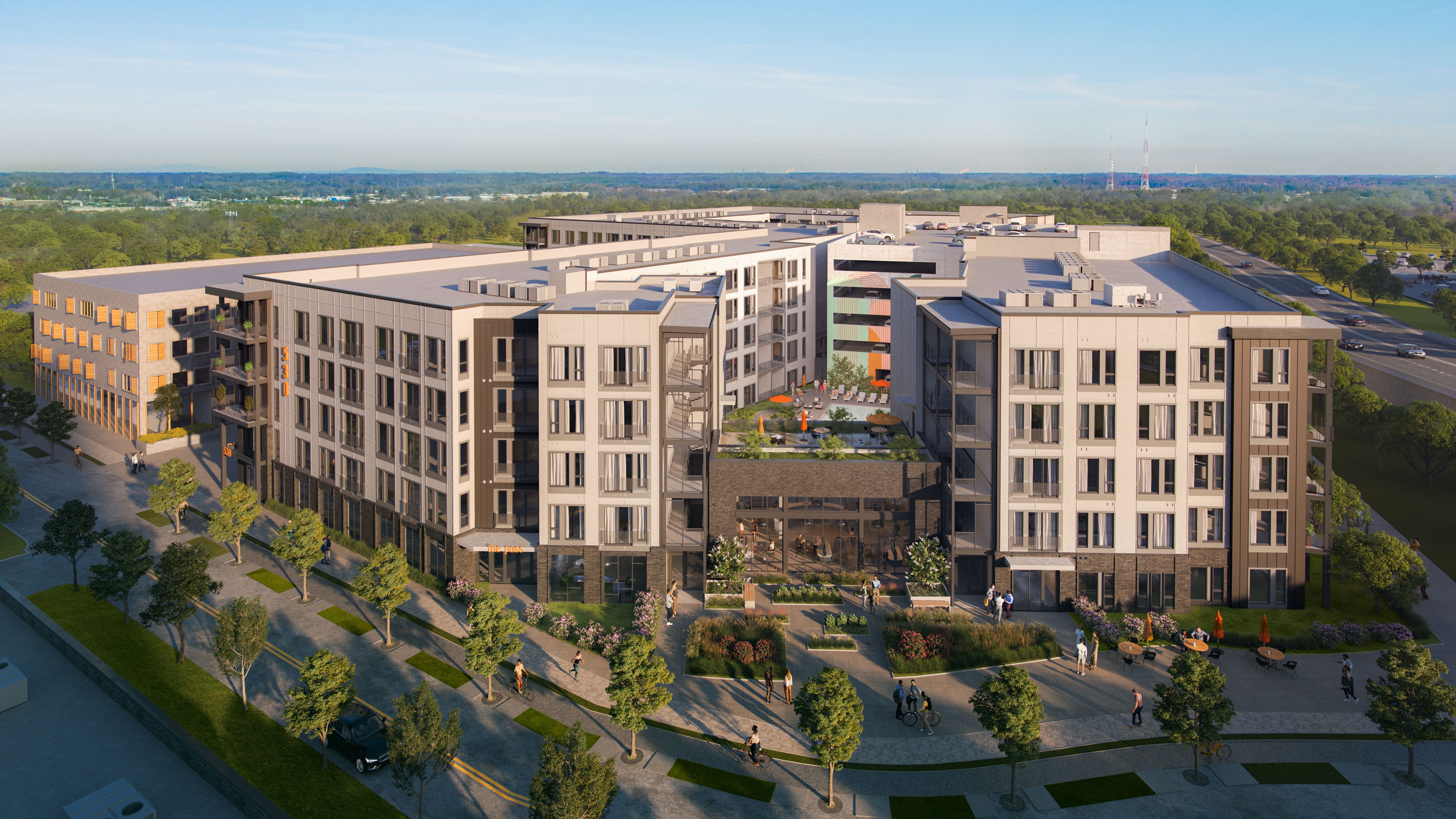 Rendering of apartments