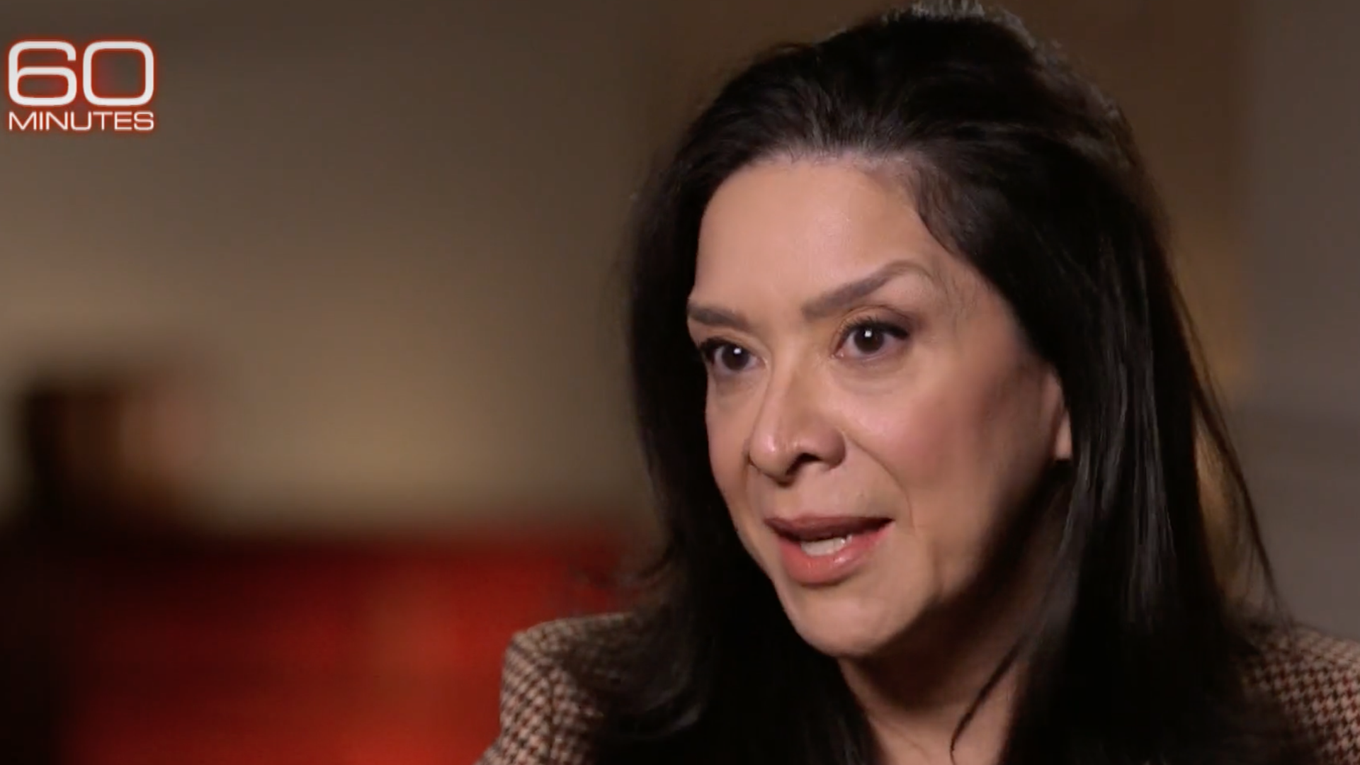 A screenshot of Judge Esther Salas on CBS' "60 Minutes."