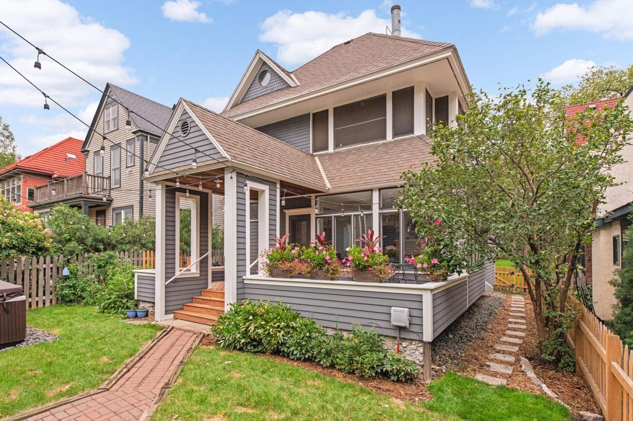 backyard of house with deck