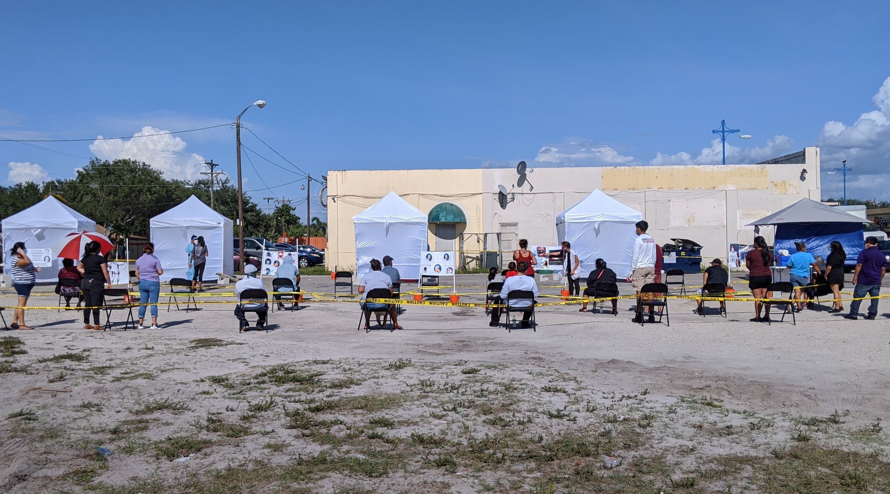 Testing and telemedicine mobile clinics in Immokalee, Florida. MSF was initially providing advice remotely before sending a team to Immokalee in April as the situation there worsened. 