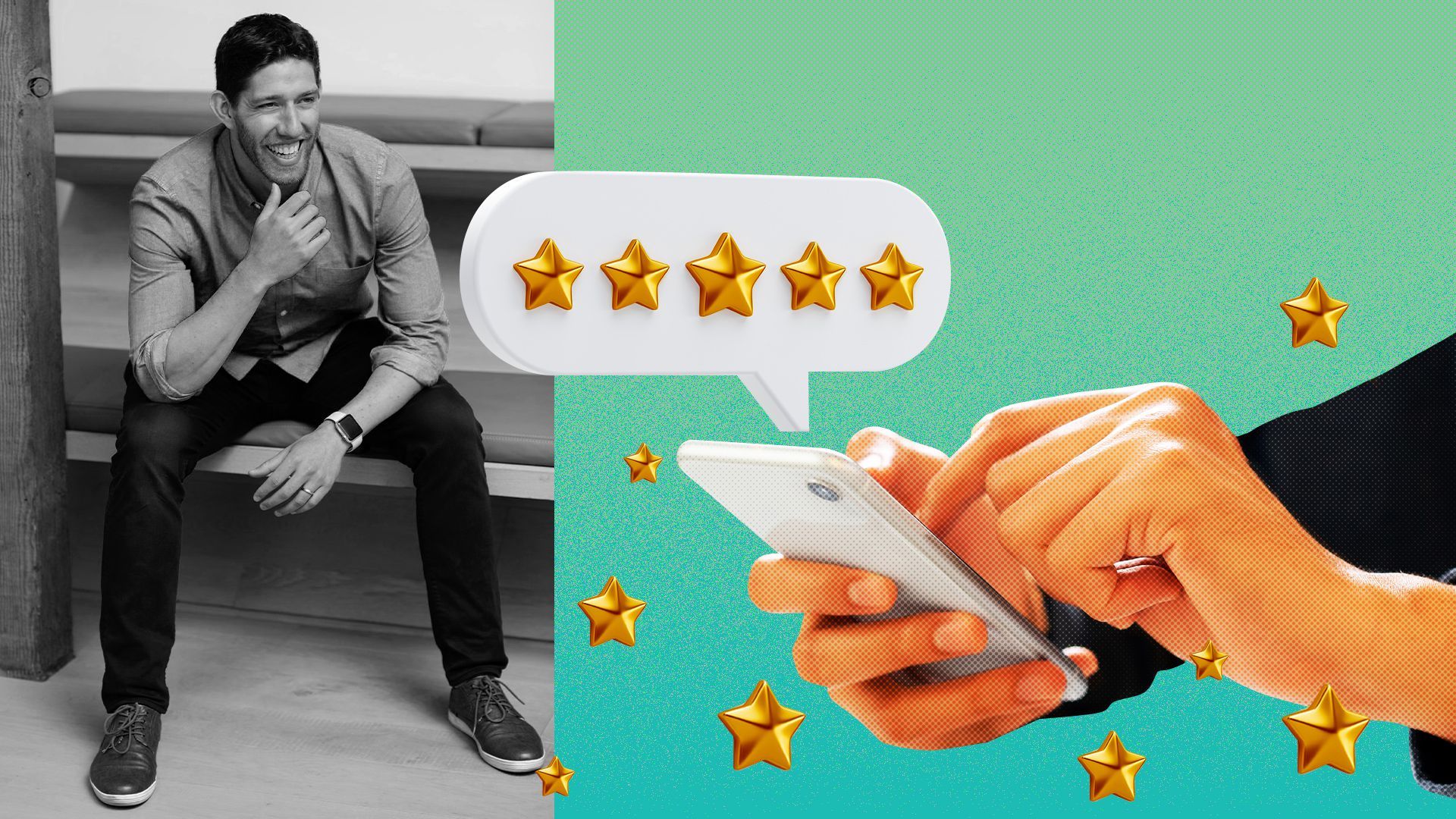 Photo illustration of Mark Goldberg.