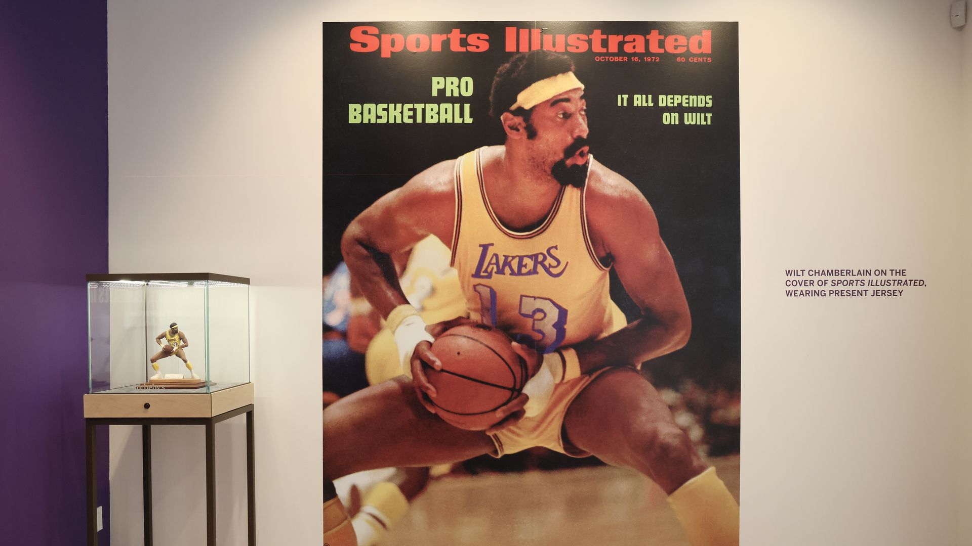 Wilt Chamberlin on a Sports I;lustrated cover