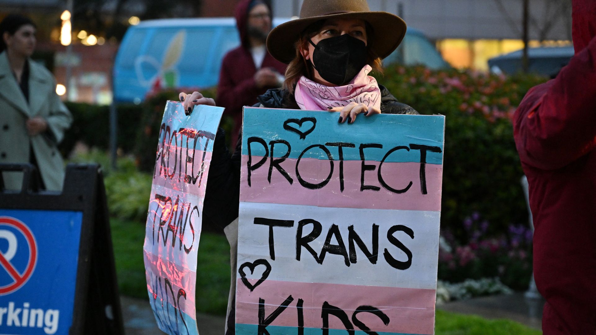 February demonstration for transgender kids rights