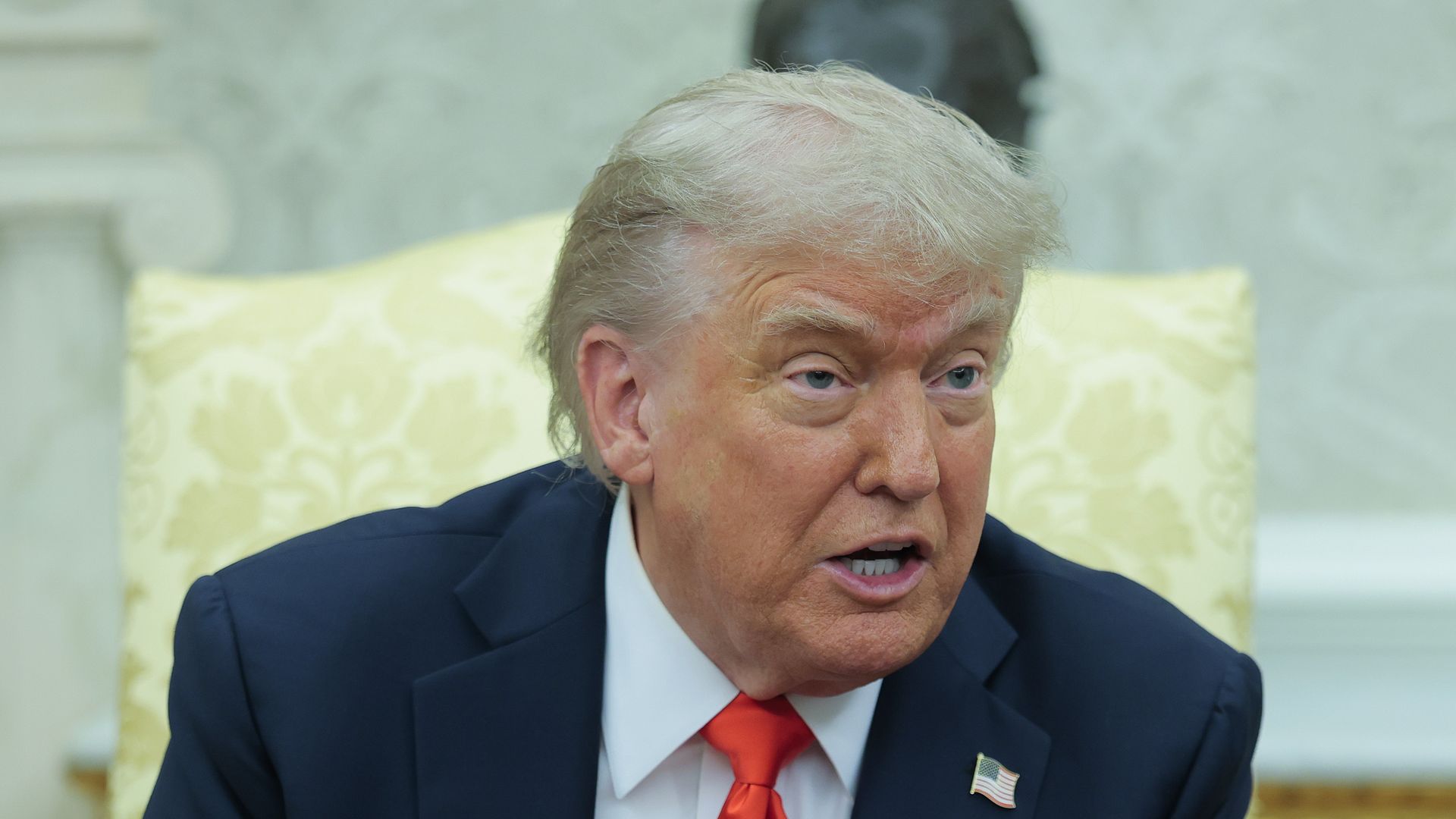 President Trump in the Oval Office.