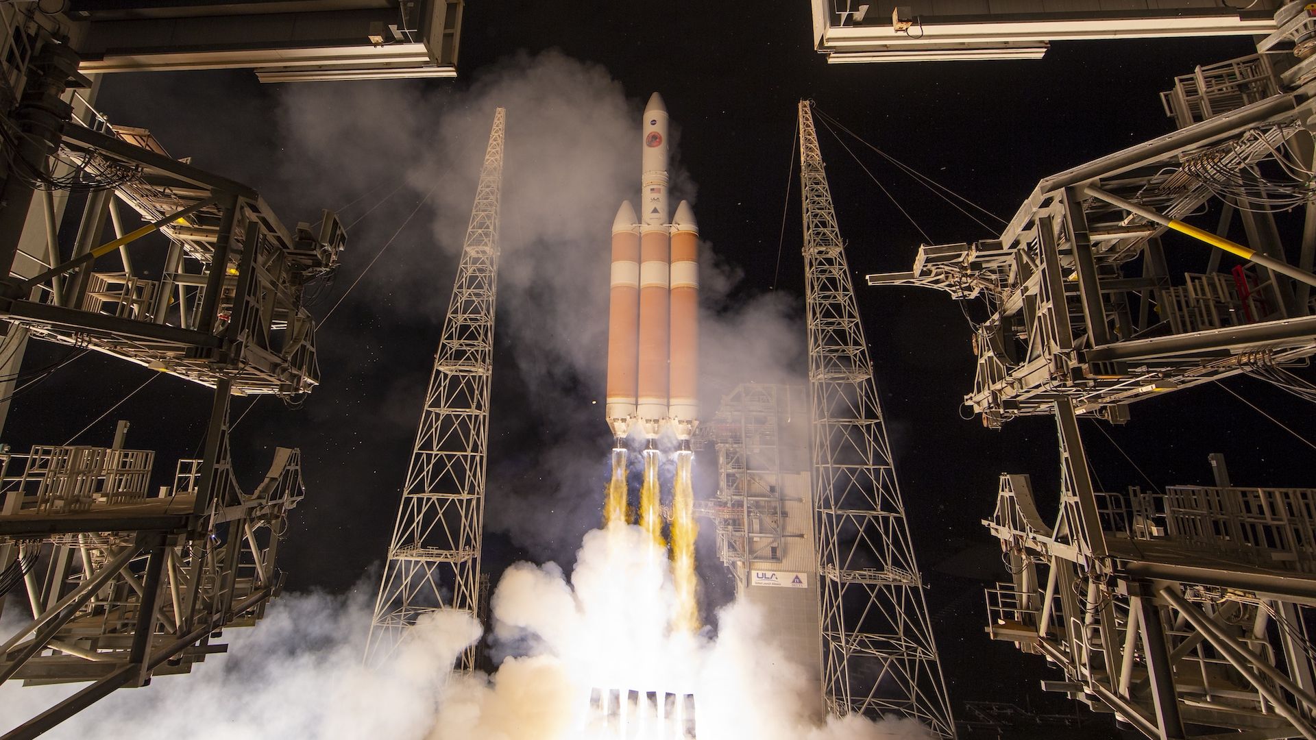United Launch Alliance's Delta IV Heavy rocket launch.