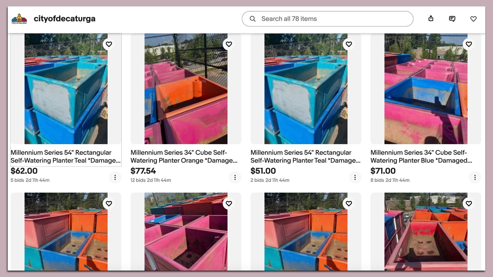 Decatur auctions off colorful West Howard planters as road project ...