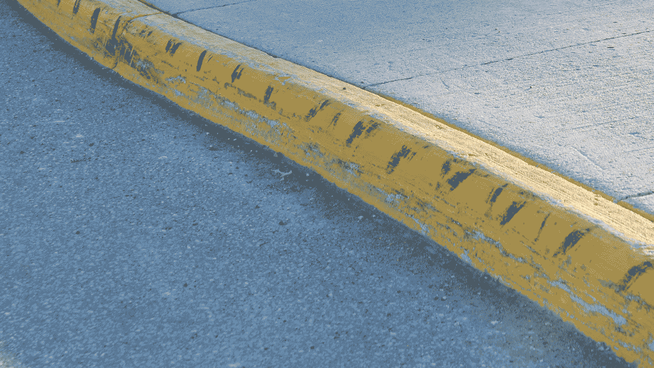Illustration of curb wiggling