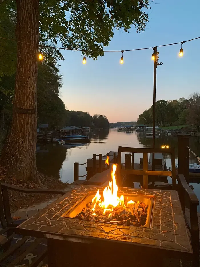 Lakeside Retreat fire