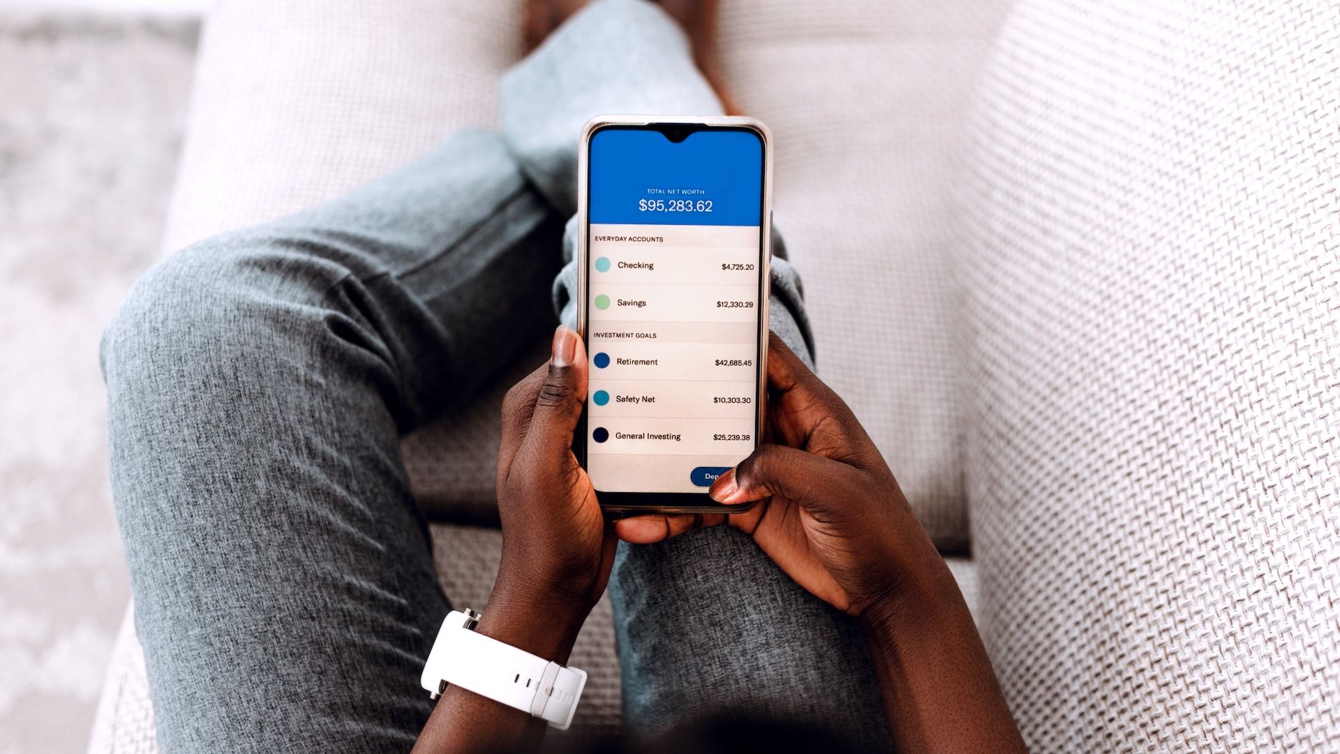 Person looking at their phone.