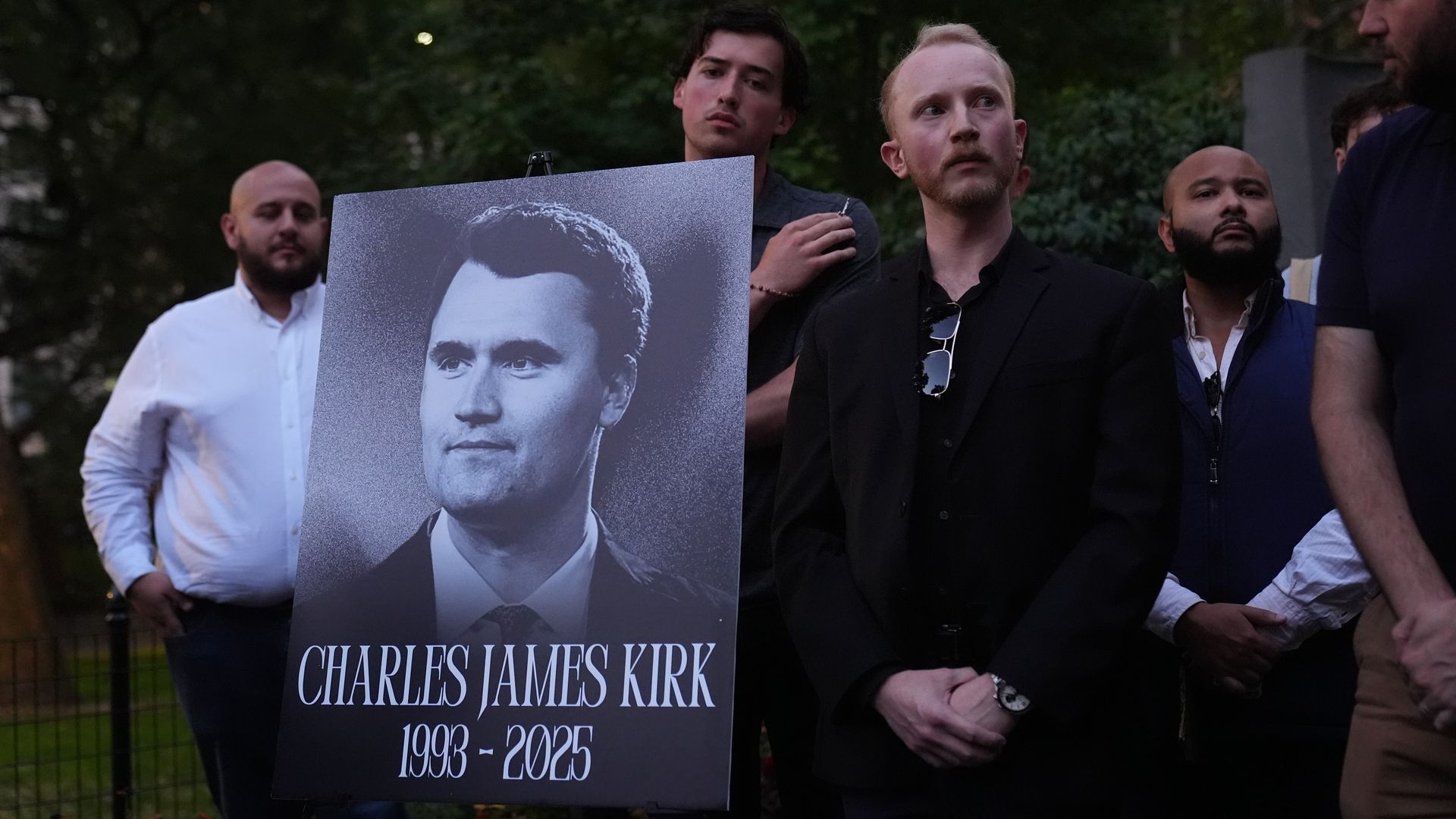 New York Young Republicans Club hold a vigil for conservative activist Charlie Kirk at Madison Square Park in Manhattan in New York City, U.S., September 12, 2025. Photo: Selcuk Acar/Anadolu via Getty Images
