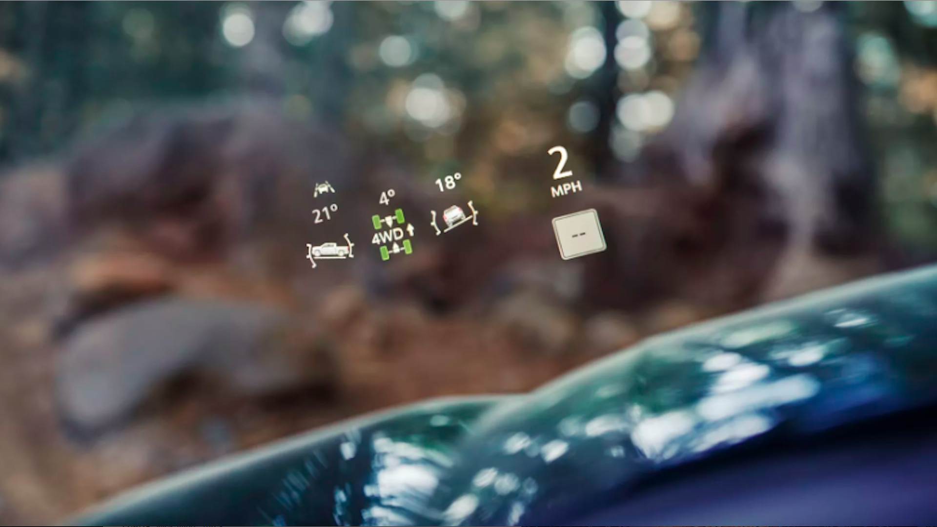 An image showing the controls on the GMC Sierra Denali autonomous vehicle 