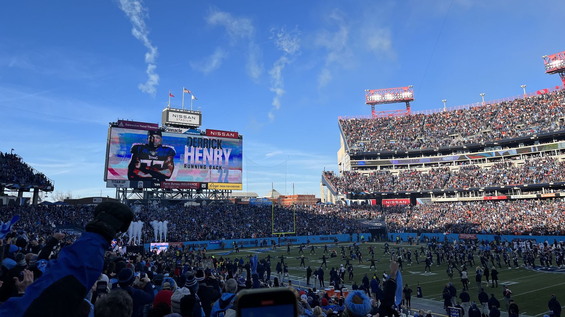 Tennesse Titans Nissan Stadium in Nashville Tennessee in black and