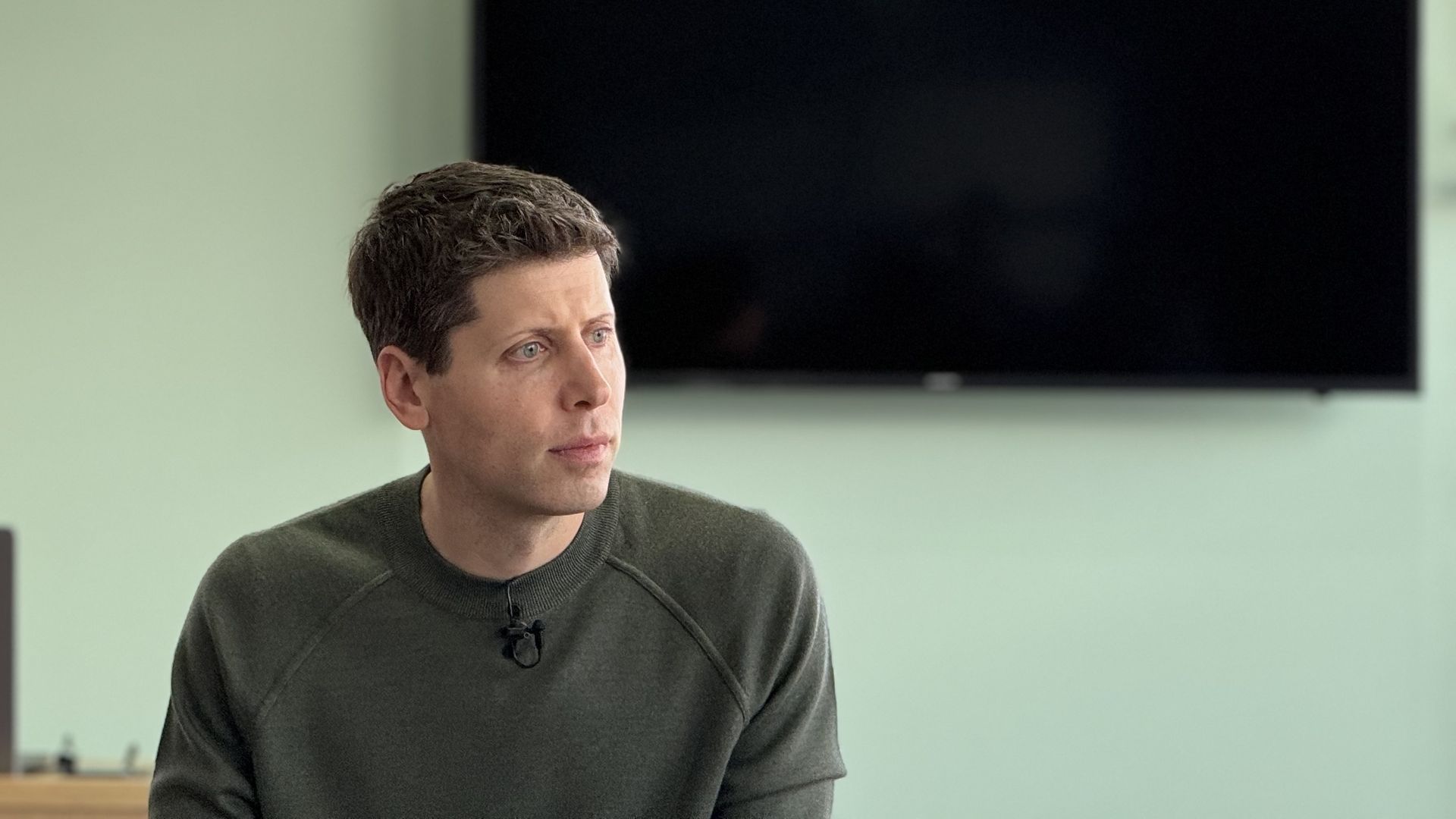 OpenAI CEO Sam Altman, speaking to reporters at the company's November 2023 DevDay.