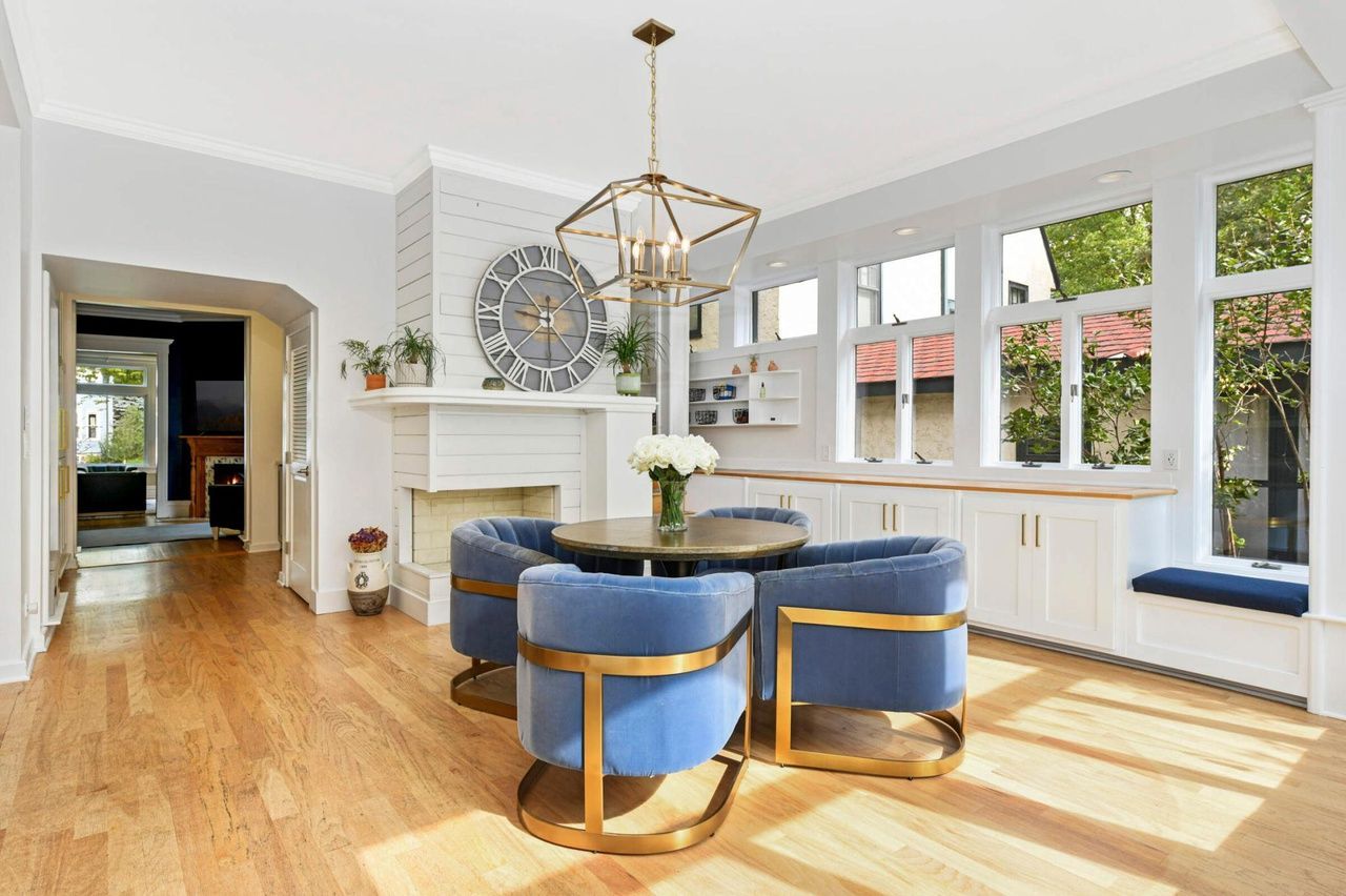 open concept dining area