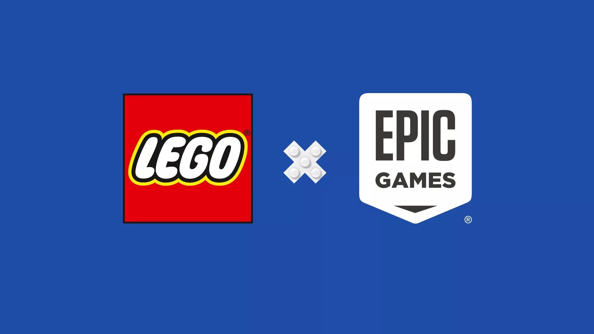 The logos of Lego and Epic Games (makers of Fortnite)