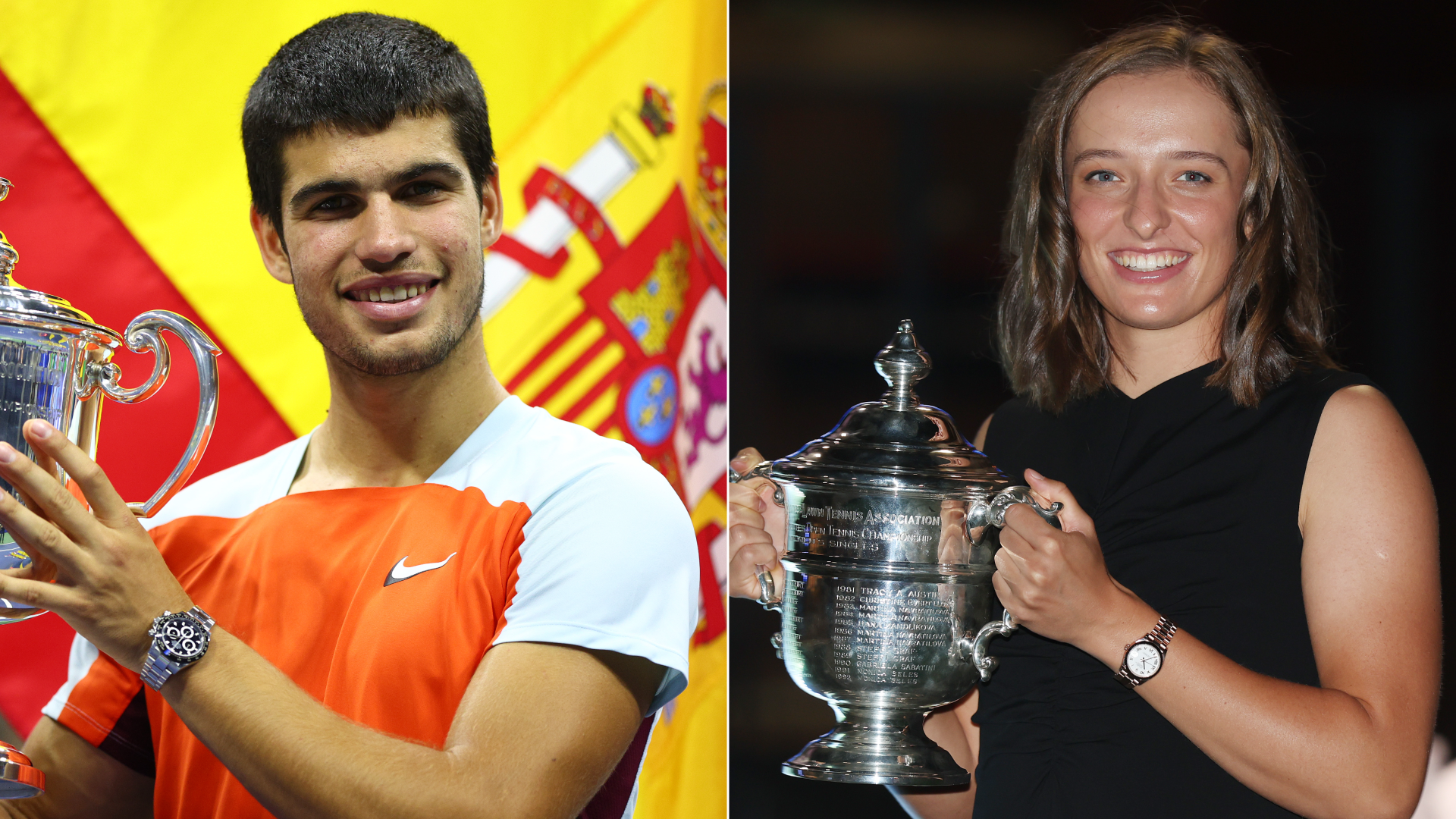 Carlos Alcaraz and Iga Swiatek