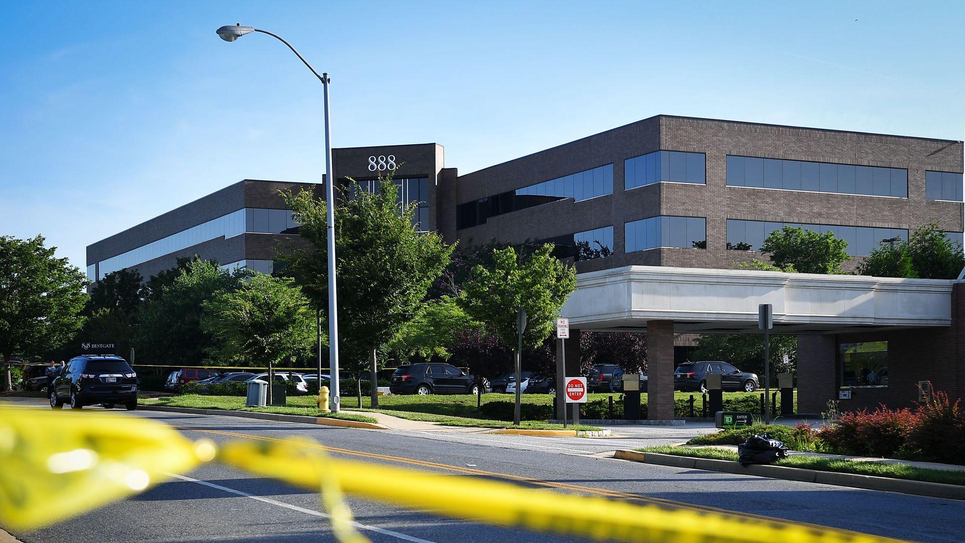 Picture of the building where Capital Gazette offices were located in Maryland