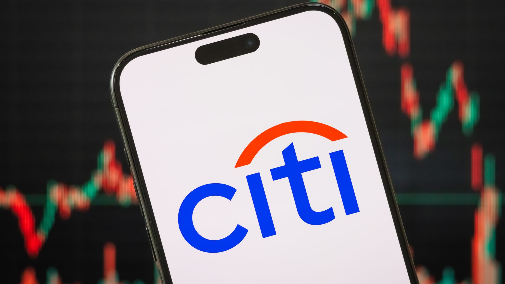 Citi on a phone. 