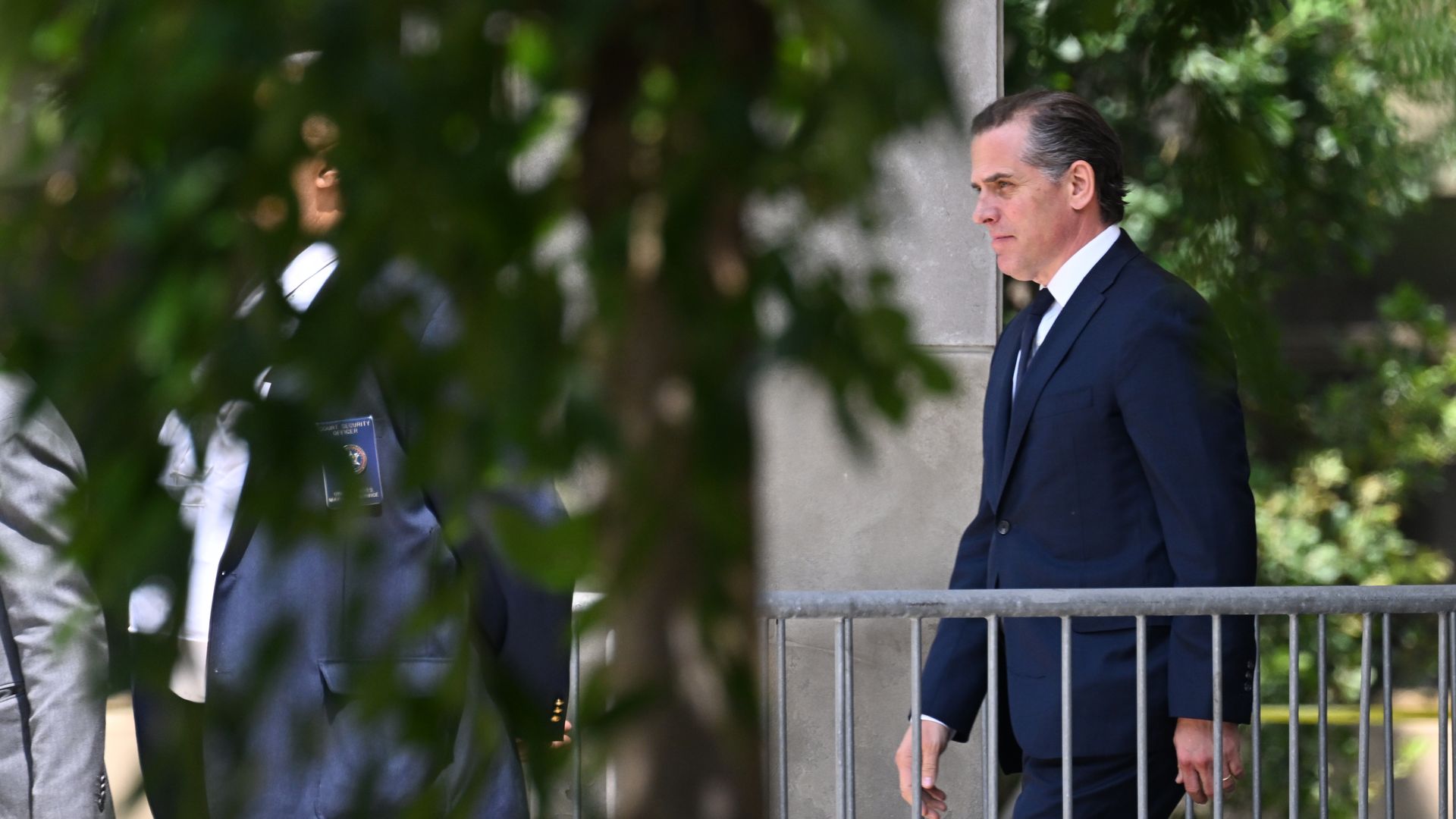 Hunter Biden, son of U.S. President Joe Biden, departs the J. Caleb Boggs Federal Building and United States Courthouse on July 26, 2023 in Wilmington, Delaware.