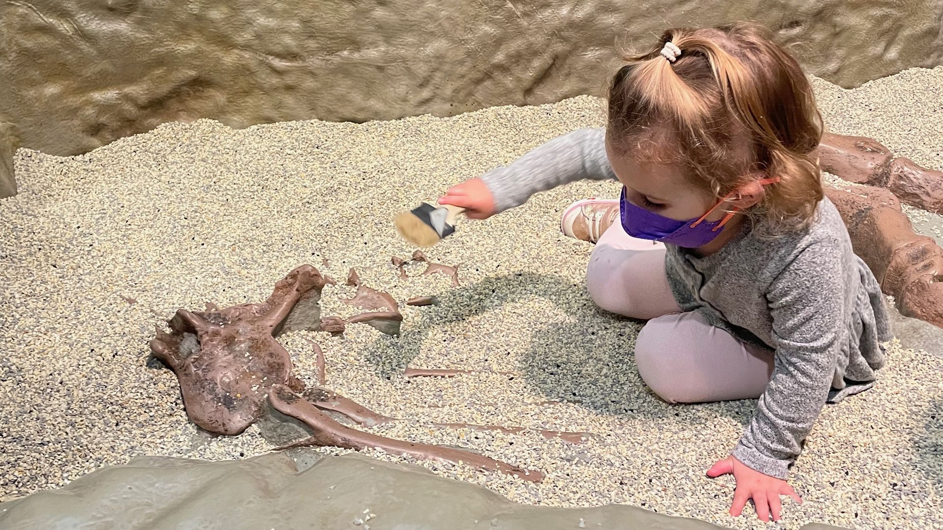 Playing at the Denver Museum of Nature and Science in Denver.