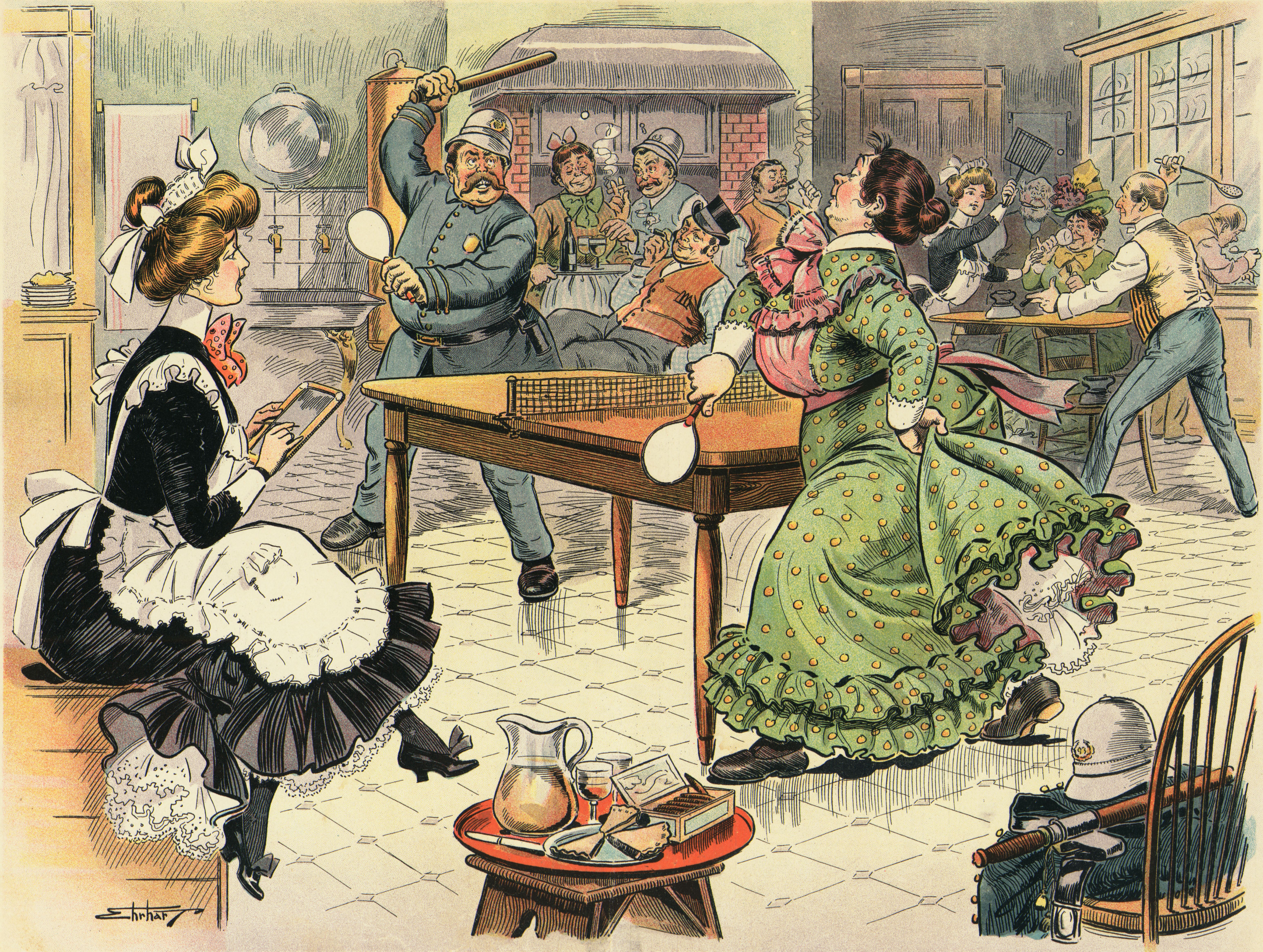 Ping pong illustration