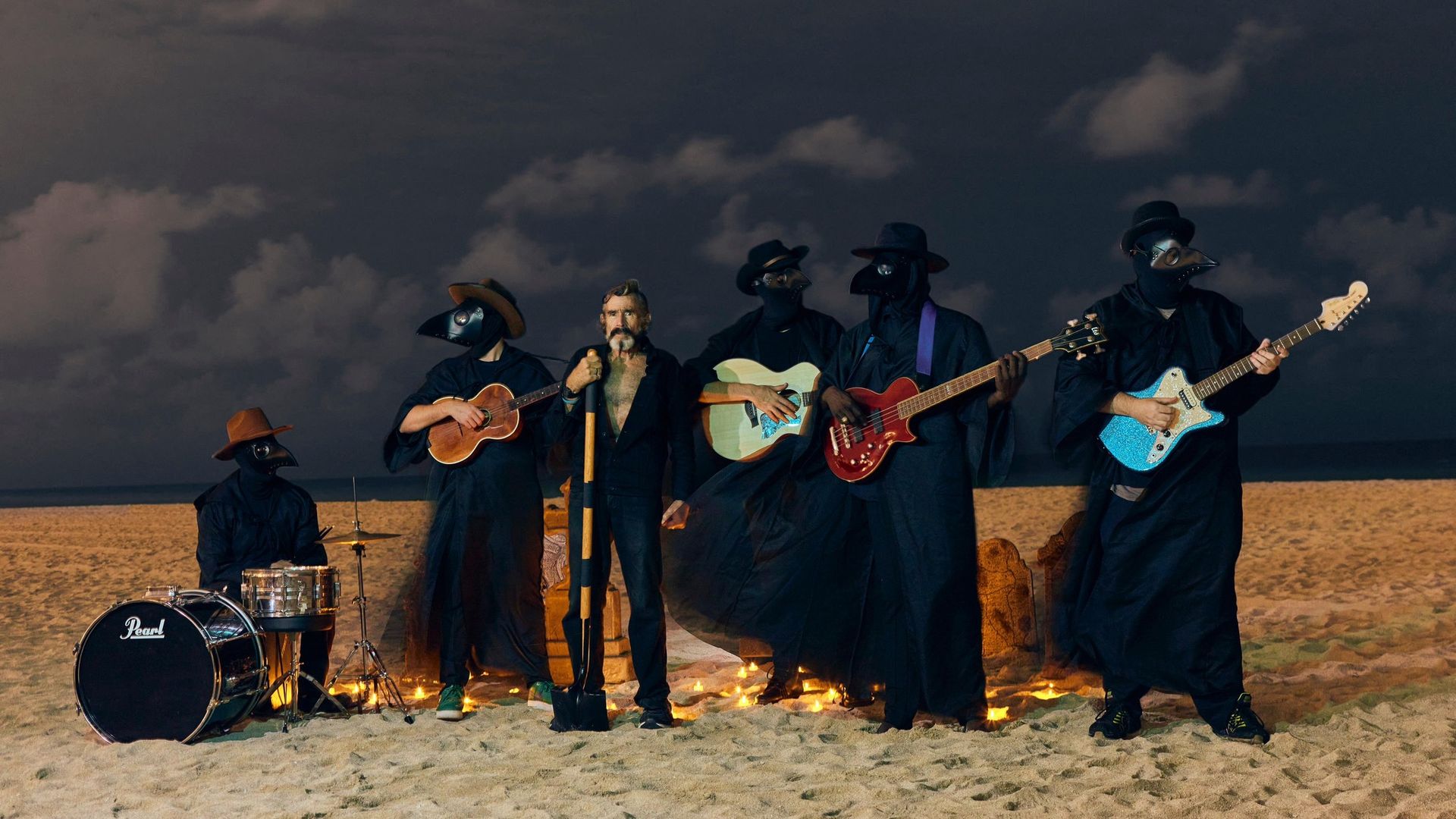 Robert "Raven" Kraft and his band, the Dark Shadows.