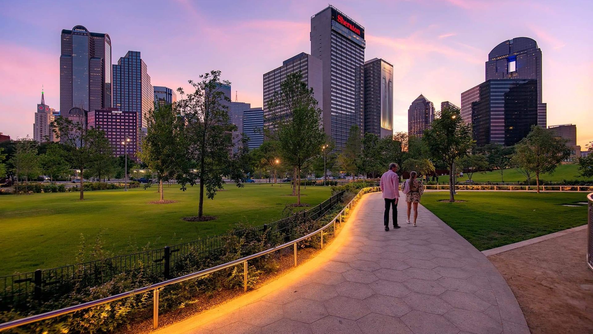 A beautiful urban park