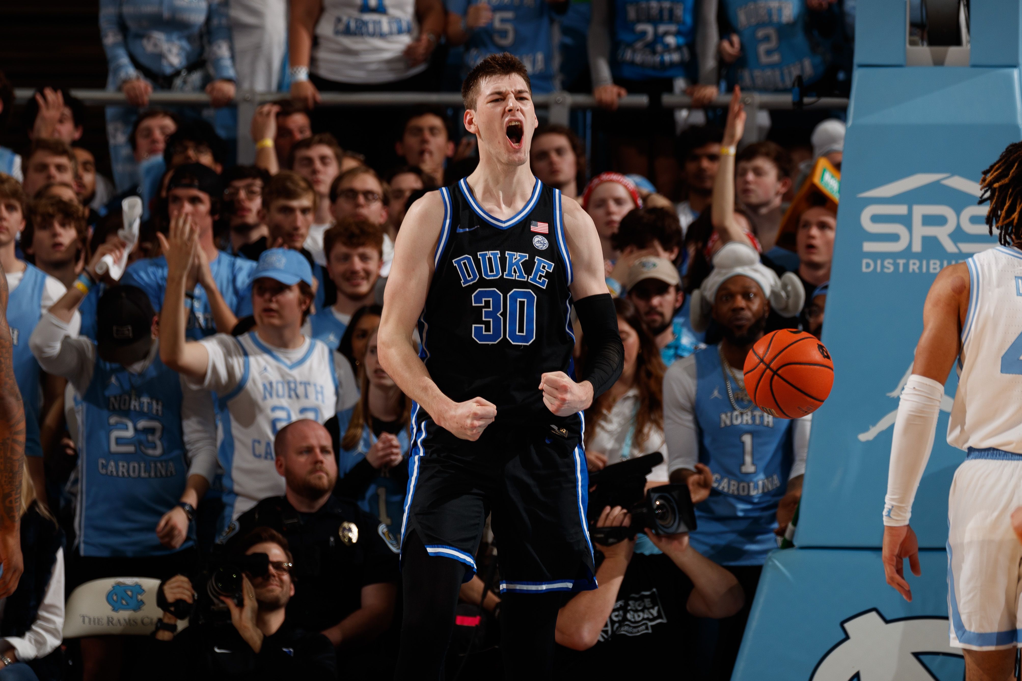 duke player celebrating